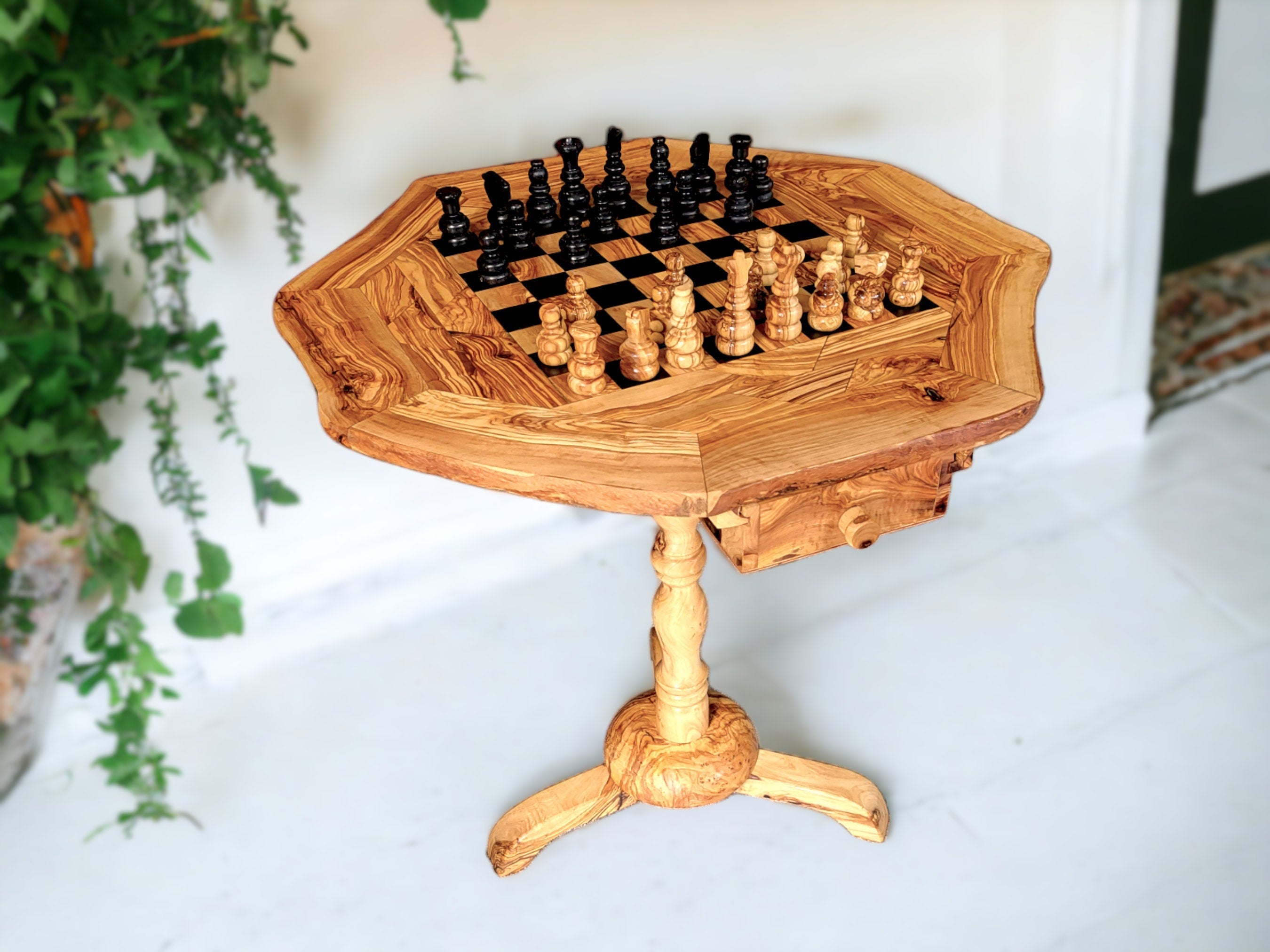 Shops Olive wood chess (8108)